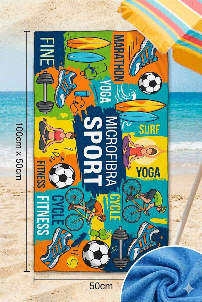 Asciugamano Microfibra 50x100